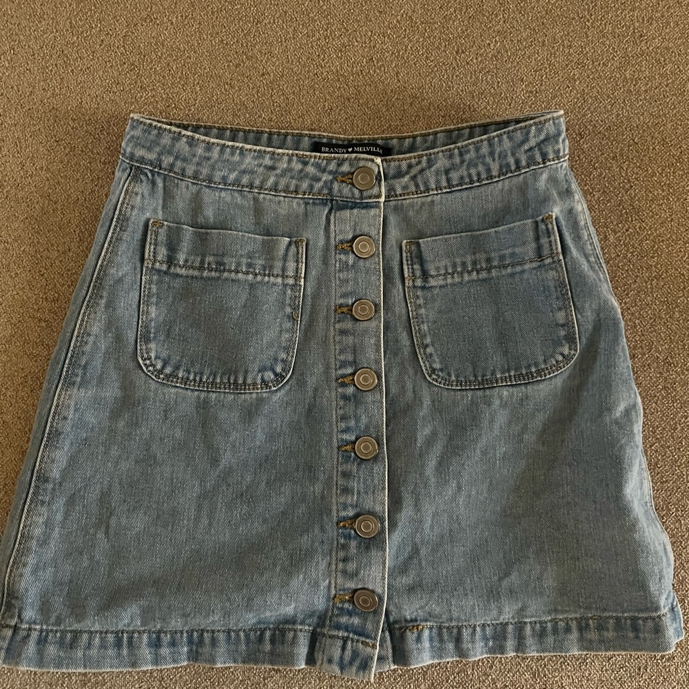 Brandy Melville Blue Denim Skirt